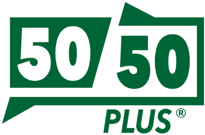 50/50 logo